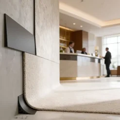 Verbindungsleiste für Bodenbeläge, Teppichleiste 65 mm - PVC Verbindungselement für Teppichboden, Flexibel - 50 Meter