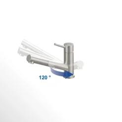 Villeroy & Boch Küchenarmatur Como Shower, Hochdruck-Armatur, ausziehbare Brause, wassersparend, Edelstahl massiv