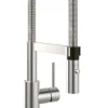 Villeroy & Boch Küchenarmatur Steel Expert 2.0, Hochdruck-Armatur, Umschaltfunktion, wassersparend, Edelstahl massiv