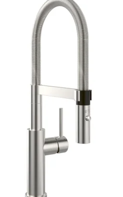 Villeroy & Boch Küchenarmatur Steel Expert 2.0, Hochdruck-Armatur, Umschaltfunktion, wassersparend, Edelstahl massiv
