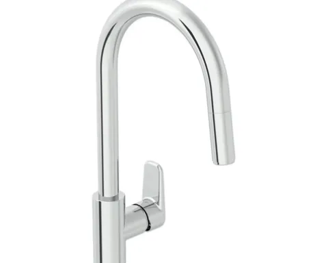 VitrA Küchenarmatur mit Handbrause FLOW SOFT chrom A43445EXP