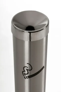 VIVANNO Standascher FUMO 82x10x10 cm Edelstahl Silber gebürstet