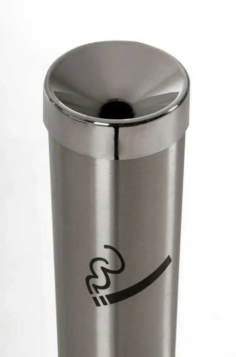 VIVANNO Standascher FUMO 82x10x10 cm Edelstahl Silber gebürstet