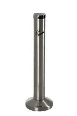 VIVANNO Standascher FUMO 82x10x10 cm Edelstahl Silber gebürstet