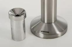 VIVANNO Standascher FUMO 82x10x10 cm Edelstahl Silber gebürstet