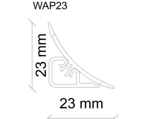 Wandabschlussleiste Cognac K5413 WAP 23 Länge: 635 mm