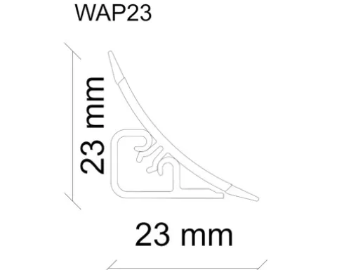 Wandabschlussleiste Rusty Iron WAP 23 Länge: 635 mm