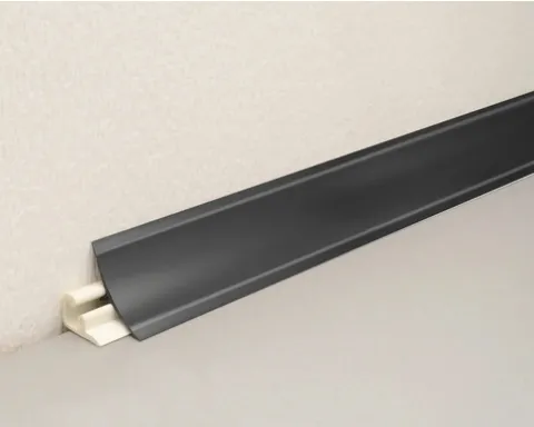Wandabschlussleiste Schwarz 0190 23x31x635 mm
