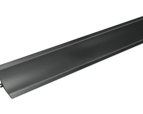 Wandabschlussleiste Schwarz 0190 23x31x635 mm
