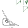 Wandabschlussleiste WAP 23 Wildeiche Natur H1318 Länge: 635 mm