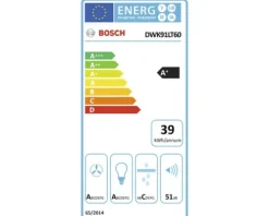 Wandhaube Bosch DWK91LT60 BxT 90 x 44,7 cm schwarz