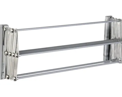 Wandtrockner Juwel Ruck Zuck 120 cm Trockenlänge 8 m silber