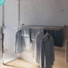 Wand-Wäscheständer Foxydry Down 116 cm aus Aluminium – nach unten klappbar, platzsparend, Tragkraft 10 kg