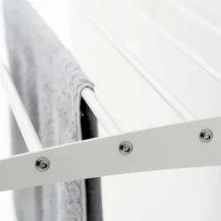 Wand-Wäscheständer Foxydry Down 116 cm aus Aluminium – nach unten klappbar, platzsparend, Tragkraft 10 kg