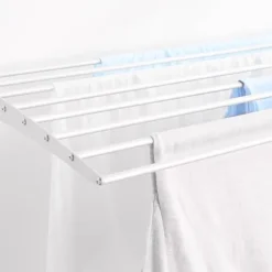 Wand-Wäscheständer Foxydry Down 62 cm aus Aluminium – nach unten klappbar, platzsparend, Tragkraft 10 kg