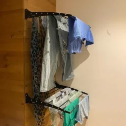 Wand-Wäscheständer Foxydry Fold 102 cm aus Aluminium – klappbar, platzsparend, Trockenlänge 8.1 m