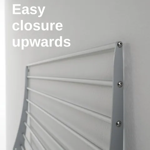 Wand-Wäscheständer Foxydry Fold 82 cm aus Aluminium – klappbar, platzsparend, Trockenlänge 6.4 m