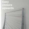 Wand-Wäscheständer Foxydry Fold 116 cm aus Aluminium – klappbar, platzsparend, Trockenlänge 9.2 m