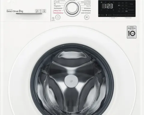 Waschmaschine LG F4WV512P0 Fassungsvermögen 12 kg 1400 U/min