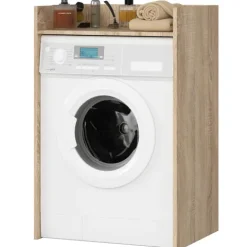 Waschmaschinenschrank FIN AKORD Sonoma Eiche 64 cm 1 Regalboden B64xH50xT98 cm