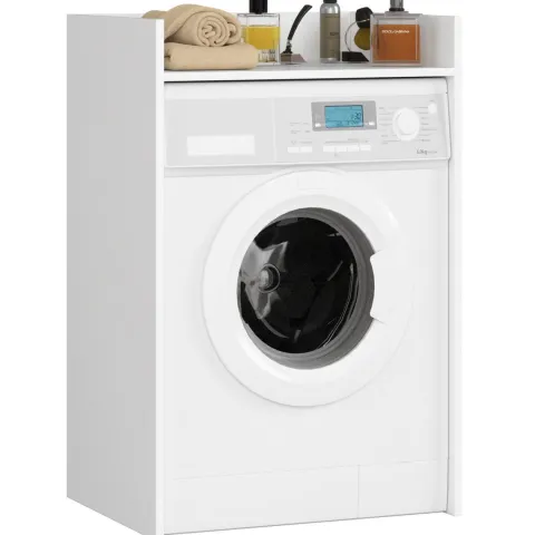 Waschmaschinenschrank FIN AKORD Weiß 64 cm 1 Regalboden B64xH50xT98 cm
