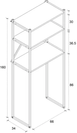 Waschmaschine Toilette Überbau Schrank Insasi