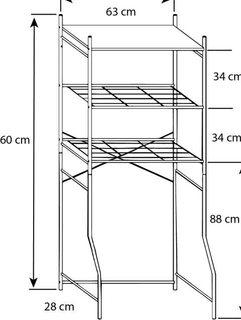 Waschmaschine Toilette Überbau Schrank Tubas M