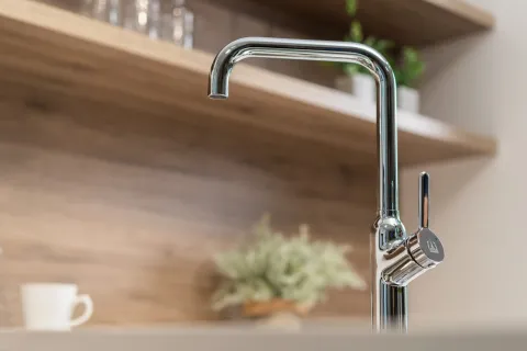 Wasserhahn Küchenarmatur, BOD, mit 360° schwenkbarem N-Auslauf, Verchromt