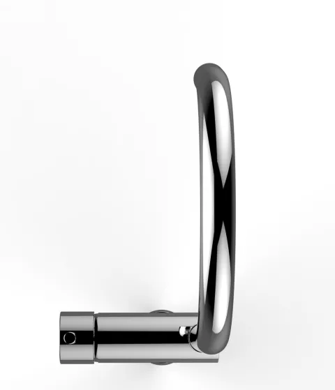 Wasserhahn Vorfenster Küchenarmatur, Umklappbar 6 CM, mit 360° schwenkbarem U-Auslauf, Verchromt