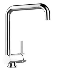 Wasserhahn Vorfenster Küchenarmatur, Umklappbar 6 CM, mit 360° schwenkbarem N-Auslauf, Verchromt