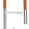Wasserhahn Vorfenster Küchenarmatur, Umklappbar 6 CM, mit 360° schwenkbarem Auslauf, abnehmbare 2 strahl Handbrause, Verchromt / Orange