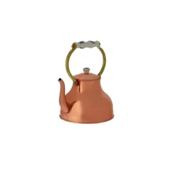 Wasserkessel, Teekessel - aus Kupfer, mit Porzellanhenkel, 1,5L