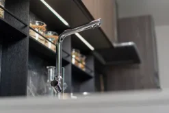 4 Wege Wasserhahn Küchenarmatur, BOD, mit 360° schwenkbarem L-Auslauf, Verchromt
