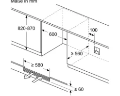 Weinkühlschrank Bosch KUW21AHG0 BxHxT 59.8 x 81.8 x 58.1 cm Kühlteil 120 l für 44 Flaschen