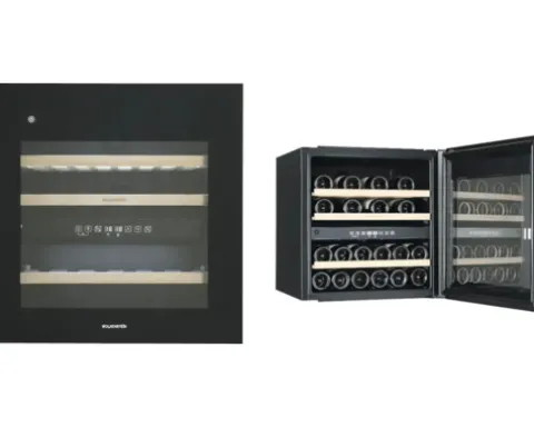 Weinkühlschrank Wolkenstein EWTS85-36ED BxHxT 59 x 59,5 x 56,3 cm Kühlteil 85 l für 36 Stück Flaschen
