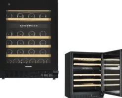Weinkühlschrank Wolkenstein UWTS129-46ED BxHxT 59,5 x 82 x 57 cm Kühlteil 129 l für 56 Stück Flaschen