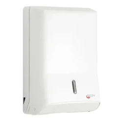 Weisser Papierhandtuchspender 28x14x40cm für Papierhandtücher mit Z-Faltung