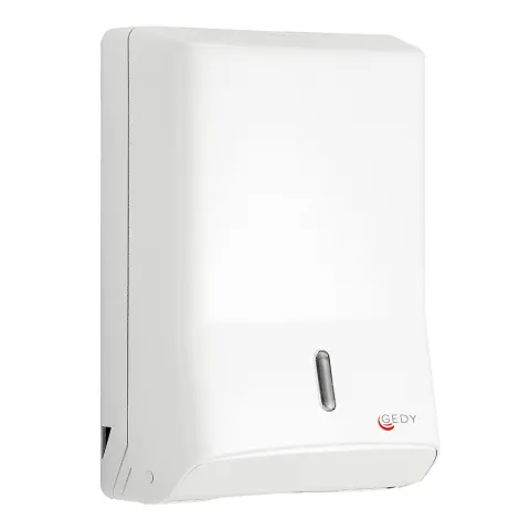 Weisser Papierhandtuchspender 28x14x40cm für Papierhandtücher mit Z-Faltung