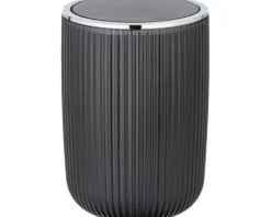 Wenko Schwingdeckeleimer Agropoli 5,5 l grau
