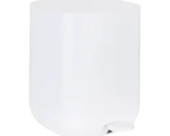 Wenko Treteimer Davos 5 l weiß matt