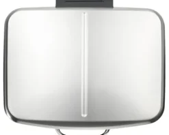 Wenko Treteimer Easy Close Anzahl Fächer 2 2x 12 Liter anthrazit metallic
