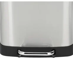 Wenko Treteimer Easy Close Anzahl Fächer 2 2x 12 Liter anthrazit metallic