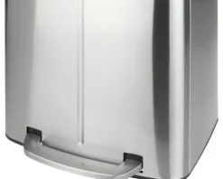 Wenko Treteimer Easy Close Anzahl Fächer 2 2x 20 Liter hellgrau