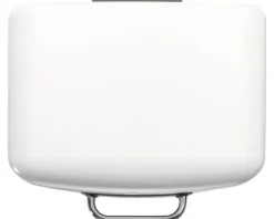 Wenko Treteimer Easy Close 30 l weiß-metallic