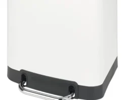 Wenko Treteimer Easy Close 30 l weiß-metallic
