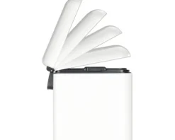 Wenko Treteimer Easy Close 30 l weiß-metallic
