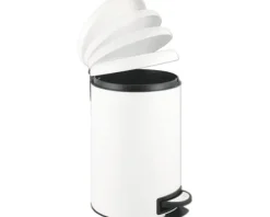 Wenko Treteimer Leman Easy Close 12 l weiß matt