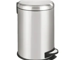 Wenko Treteimer Leman Easy Close 20 l grau glänzend