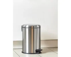 Wenko Treteimer Leman Easy Close 20 l grau glänzend