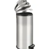Wenko Treteimer Leman Easy Close 30 l grau glänzend